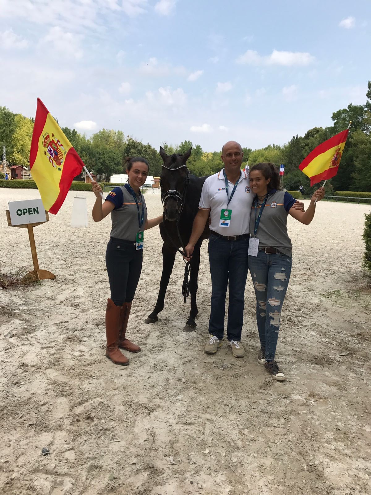 Ane Martin Ladron en el Cpto Europa de Doma Clásica Ponis en Kaposvar (Hungria)